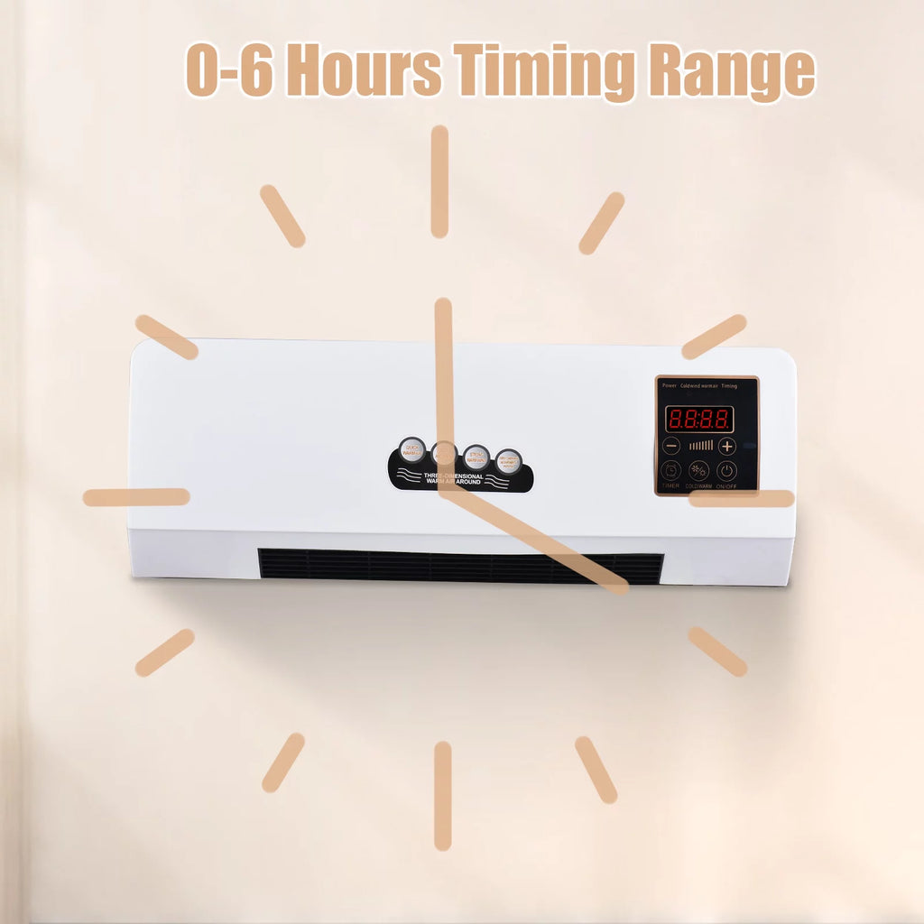 1800W 2-in-1 Electric Heater and Air Conditioner Combo H468