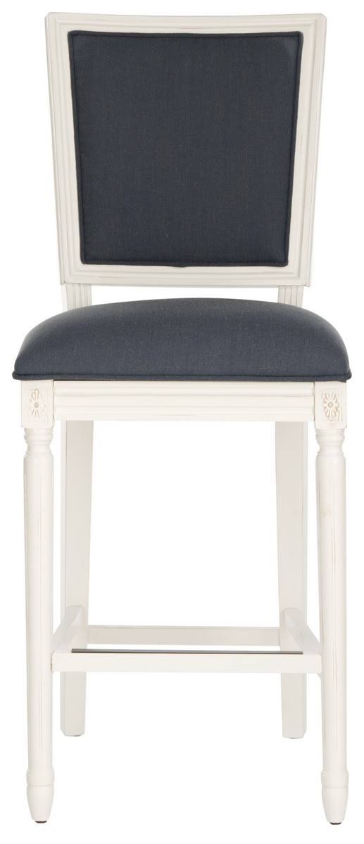 Navy/Cream Rectangle Bar Stool (Set of 2) T37682
