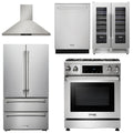 30 Gas Range, Range Hood, Refrigerator, Dishwasher, Wine Cooler A580