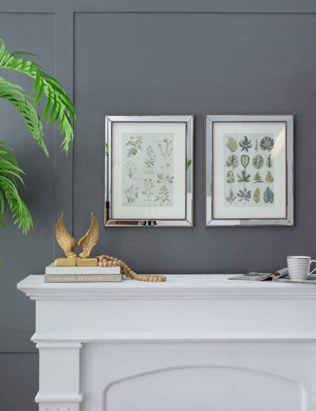 Botanical Framed Wall Art 19.75" x 15.75" 2ct X35325