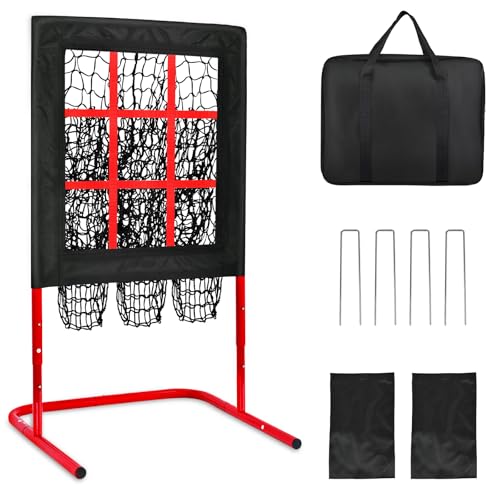 9 Hole Baseball Pitching Net with Strike Zone A21708