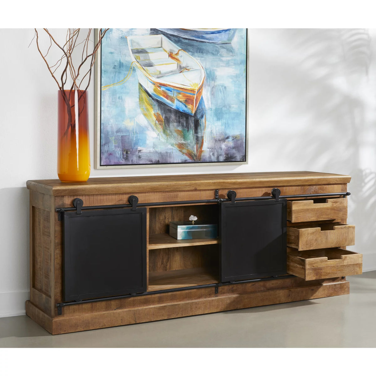 Two Door Six Drawer Credenza S619506