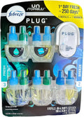 5 Pack refill plugin oil with Breeze & Fresh scented oil R515649