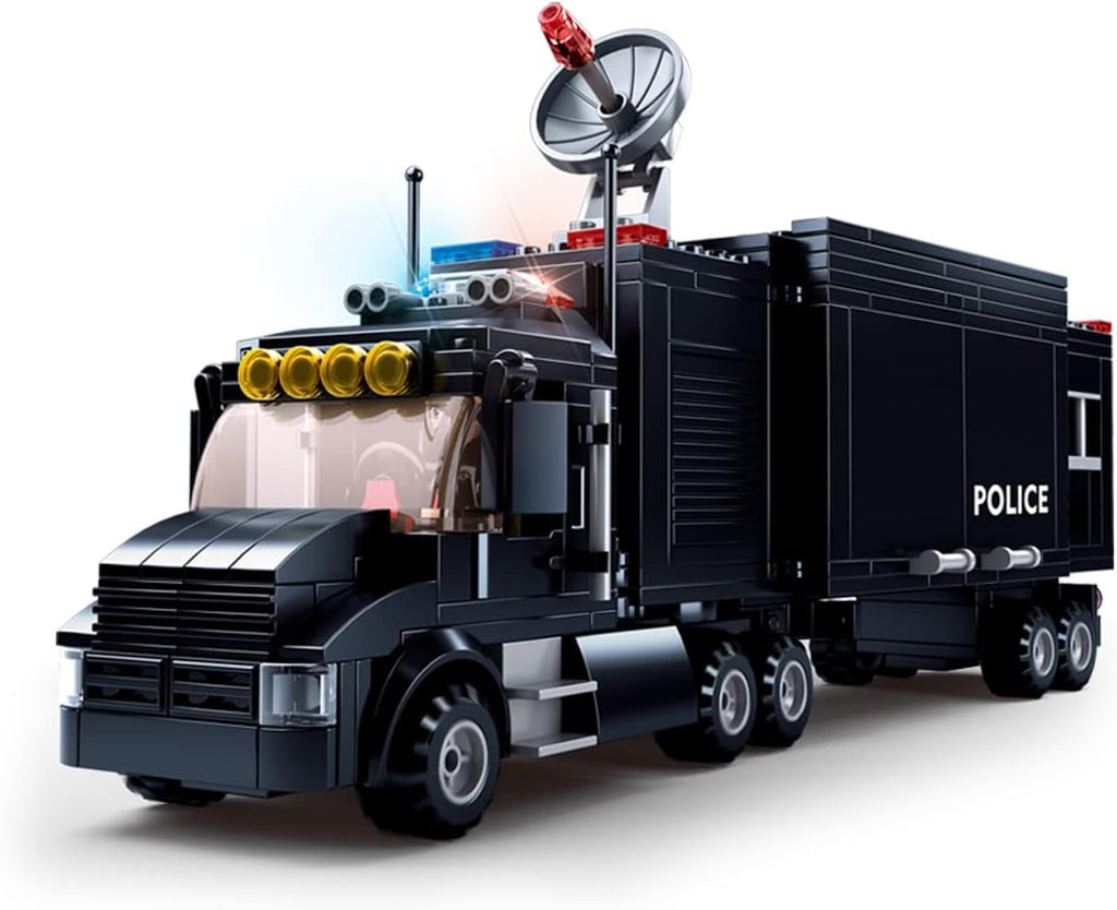 City Police Mobile Command Center Truck Building Blocks Car (540 PCS), City Police Station Building Sets, Model Toys Pack of 2 Y10264