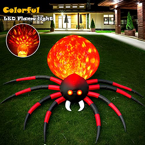 8 FT Halloween Inflatable Spider with LED V290802