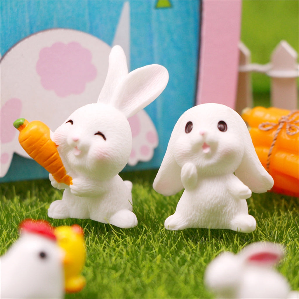 Dollhouse Miniature Easter Rabbit Garden Chick Door T92400