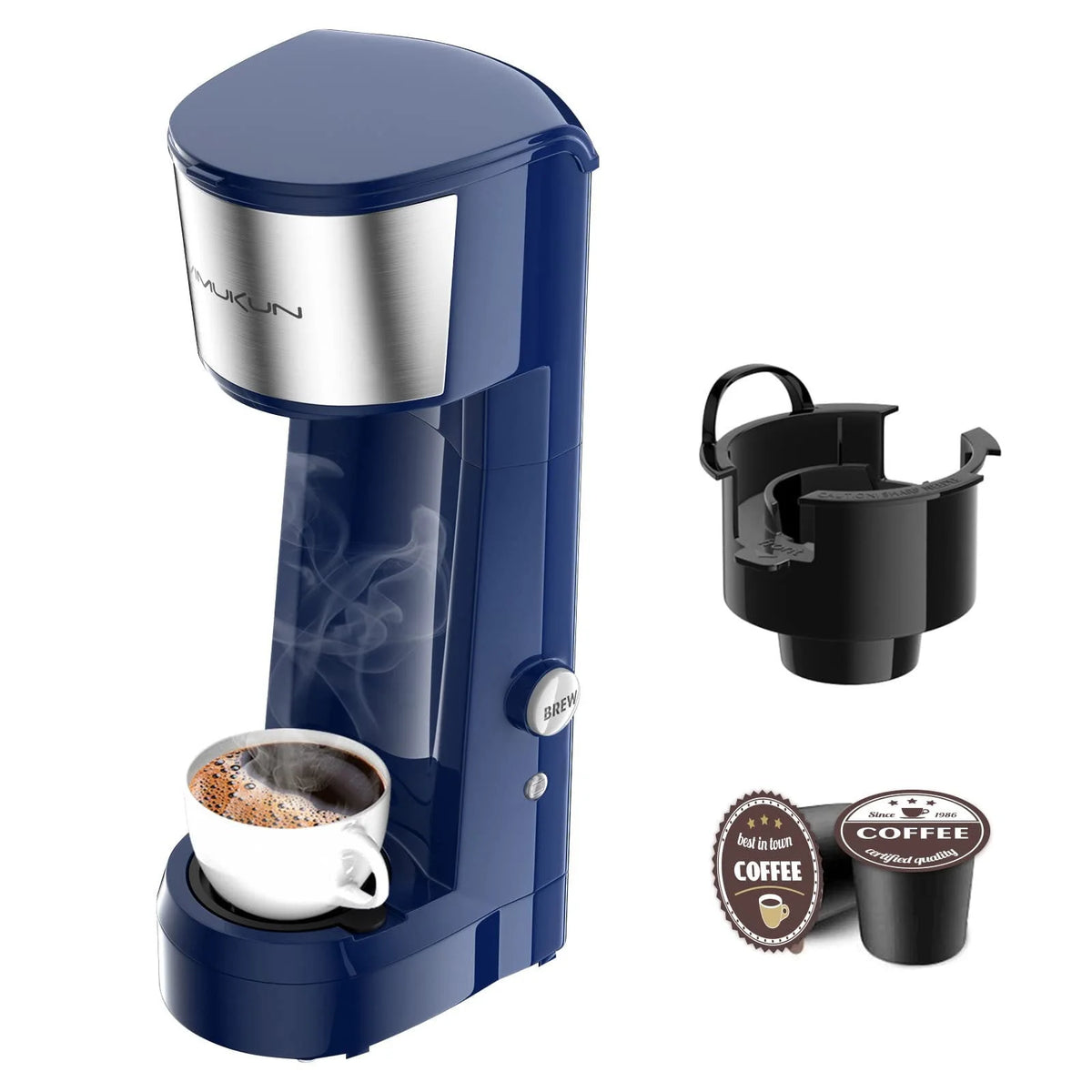 Single Serve Coffee Maker with 6 to 14oz Reservoir, Mini Size J6765