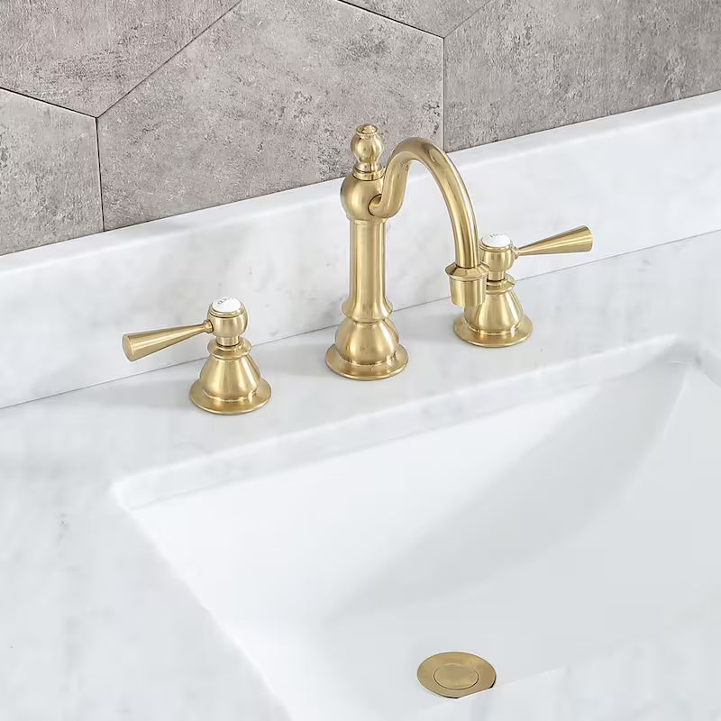 Adjustable Widespread 2-Handle High Arc Lavatory Faucet L720350