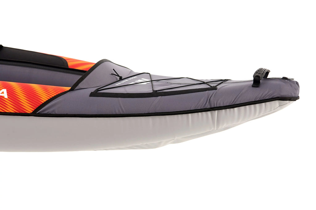 Inflatable Touring Kayak with Carry Bag, Paddle, Fin, Pump E55155
