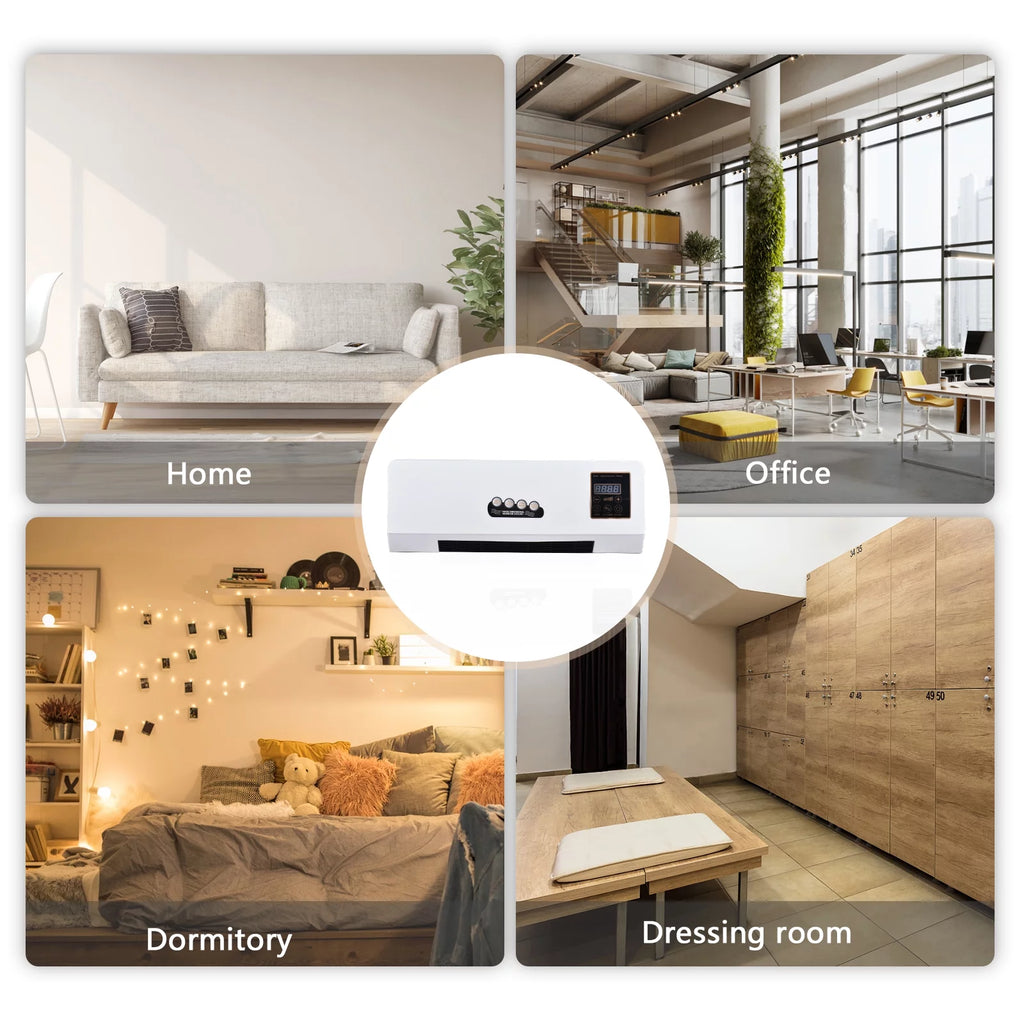 1800W 2-in-1 Electric Heater and Air Conditioner Combo H468