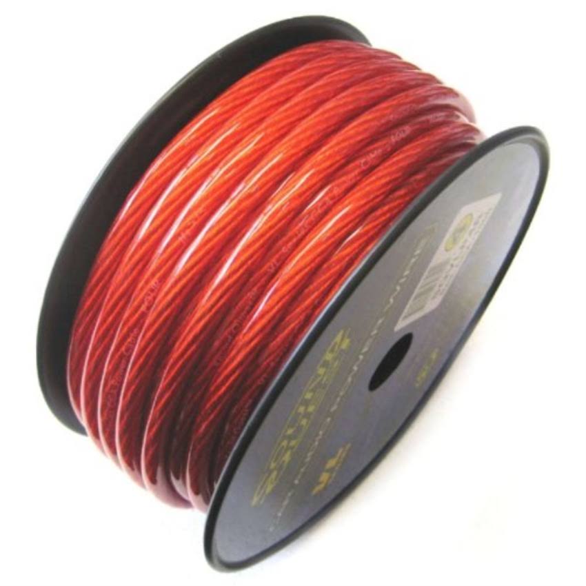 1/0 Gauge CCA Speaker Wire Vinyl Matte Red A77944