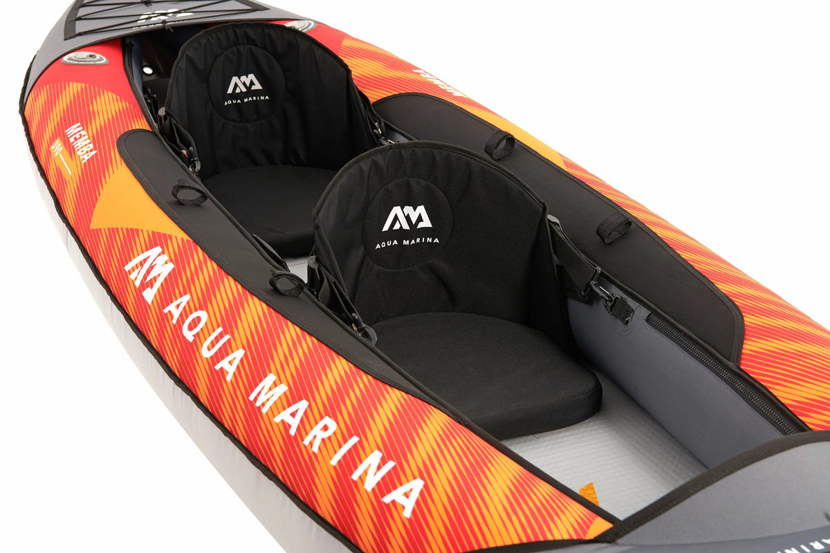 Inflatable Touring Kayak with Carry Bag, Paddle, Fin, Pump E55155