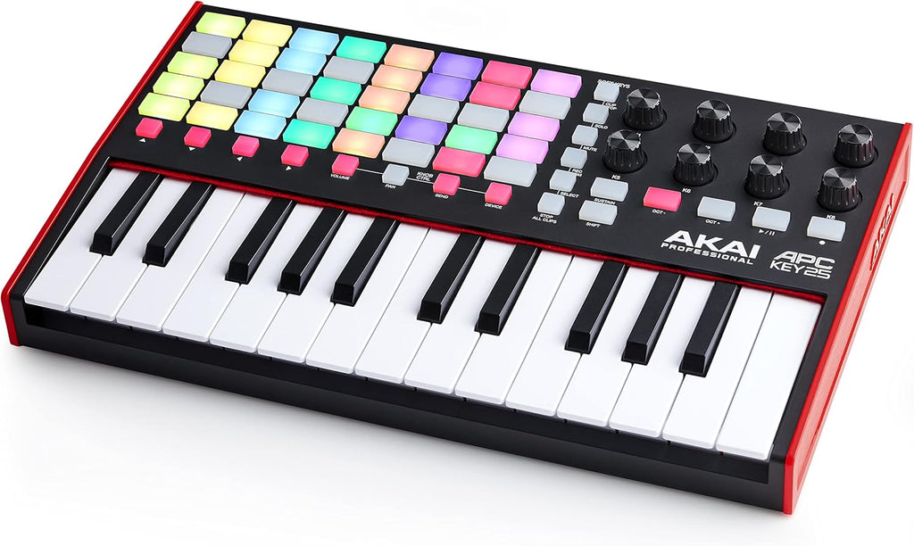 25-Key USB MIDI Keyboard Controller & Over-Ear Monitoring Headphones, Black S973