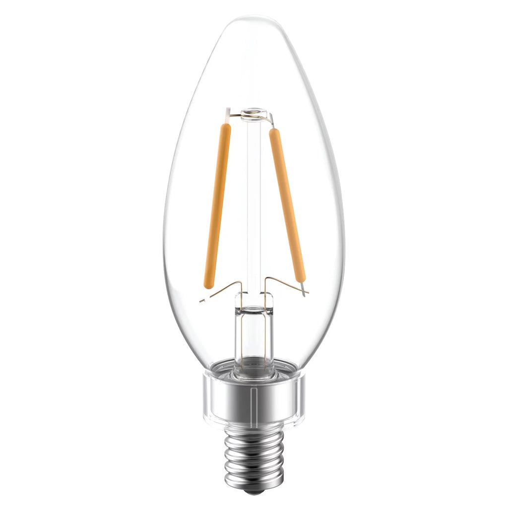 LED Decorative Light Bulbs 40 watts Eqv Candelabra Base 2pk J193293