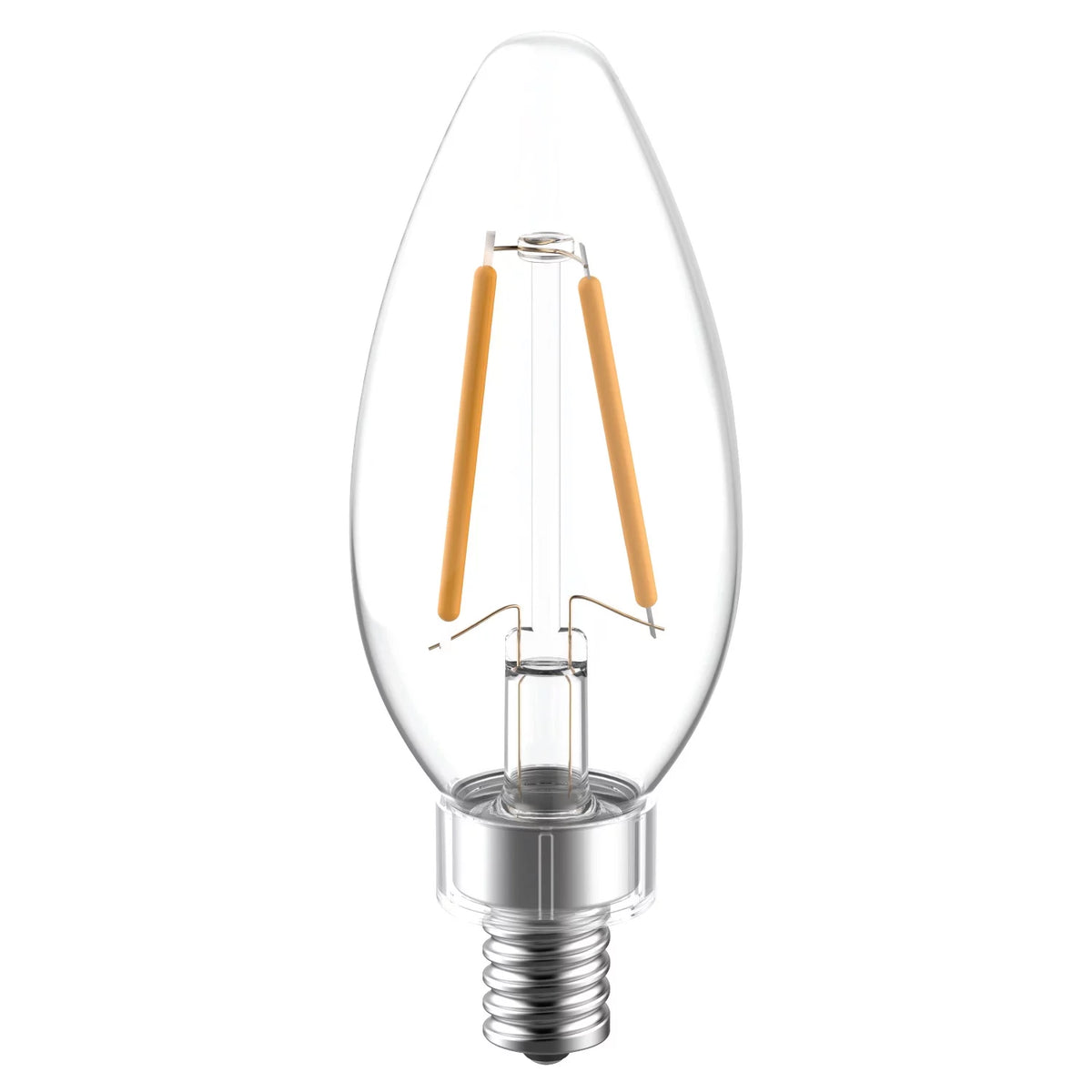 LED Decorative Light Bulbs 40 watts Eqv Candelabra Base 2pk J193293