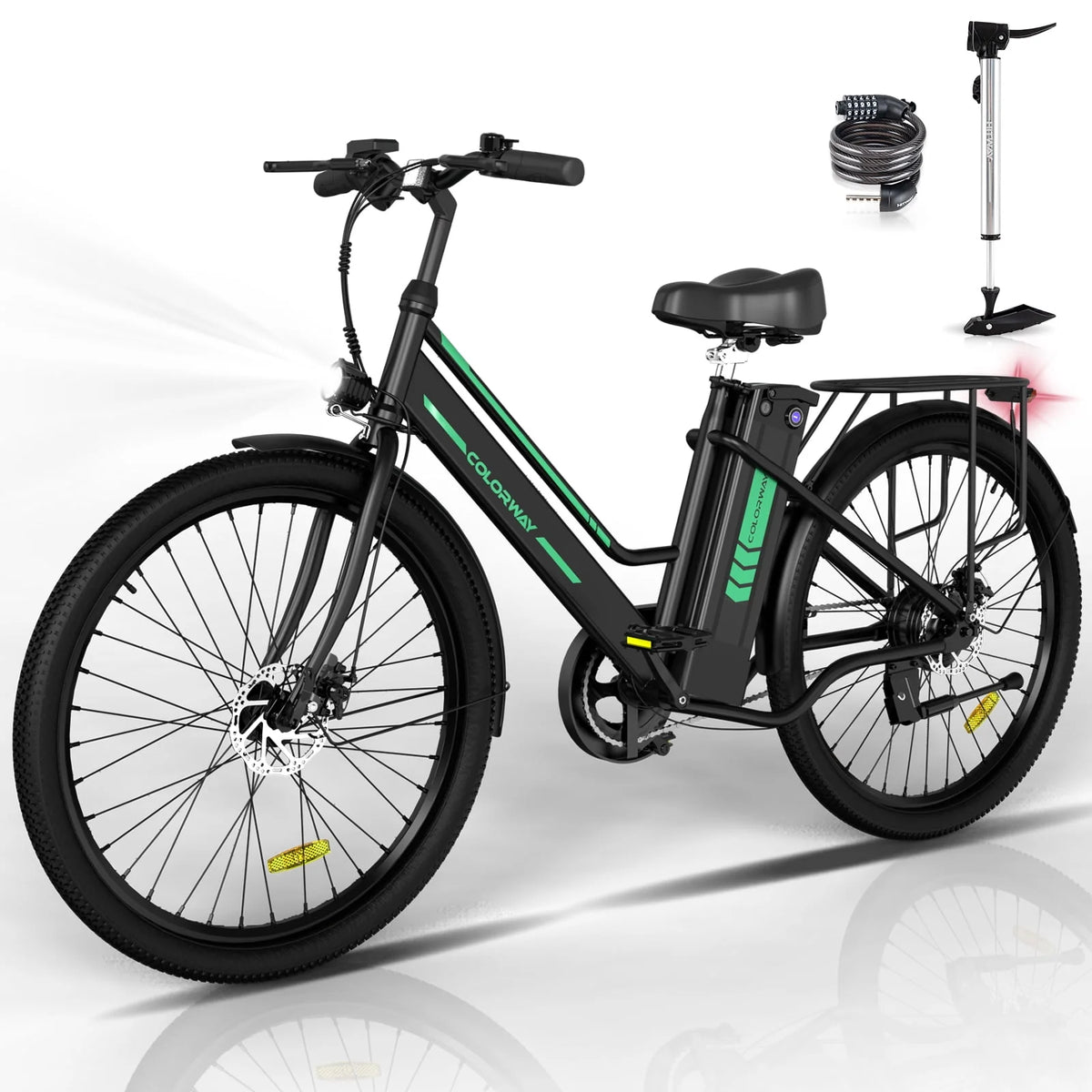 Electric Bike 500W Motor 36V 12AH Removable Battery R232
