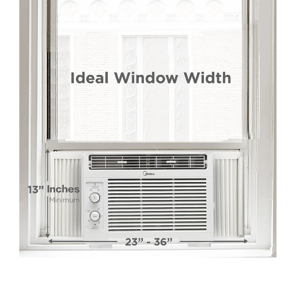 5,000 BTU 150 Sq Ft White Window Air Conditioner X3843
