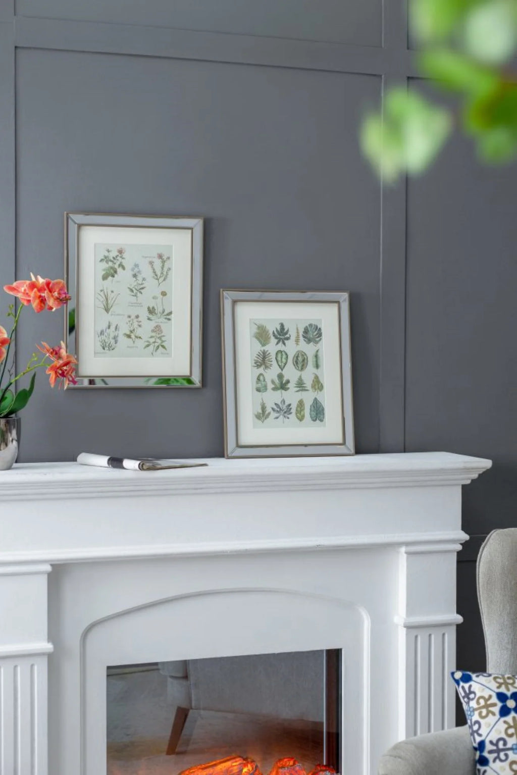 Botanical Framed Wall Art 19.75" x 15.75" 2ct X35325
