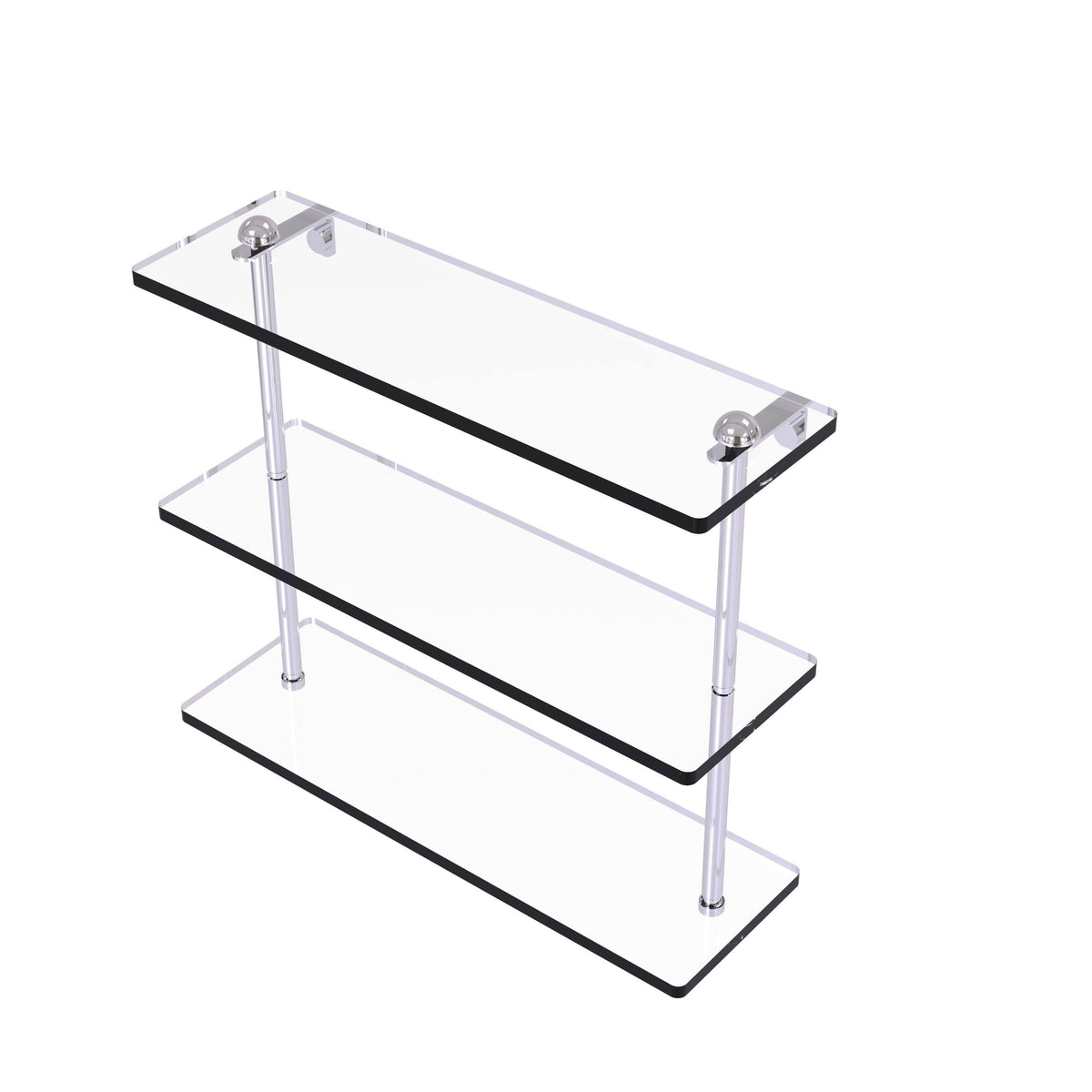 22 inch Triple Tiered Glass Shelf Oil Rubbed Bronze D990861
