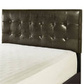 Faux Leather Tufted King California King Headboard in Brown A163949