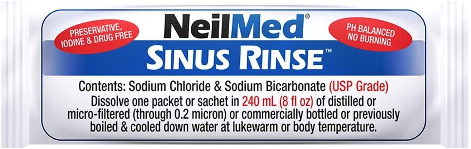 Cordless Pulsating Nasal Wash Kit with 30 Premixed Packets and 3 AA Batteries B81362