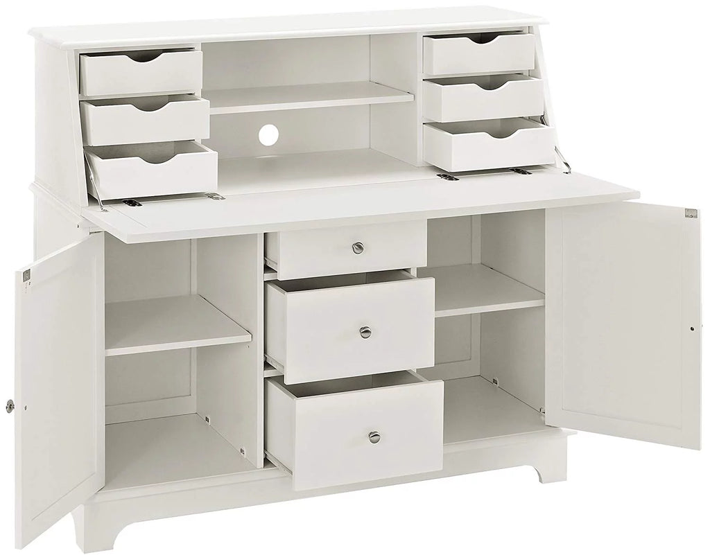 White Secretary Desk W58635