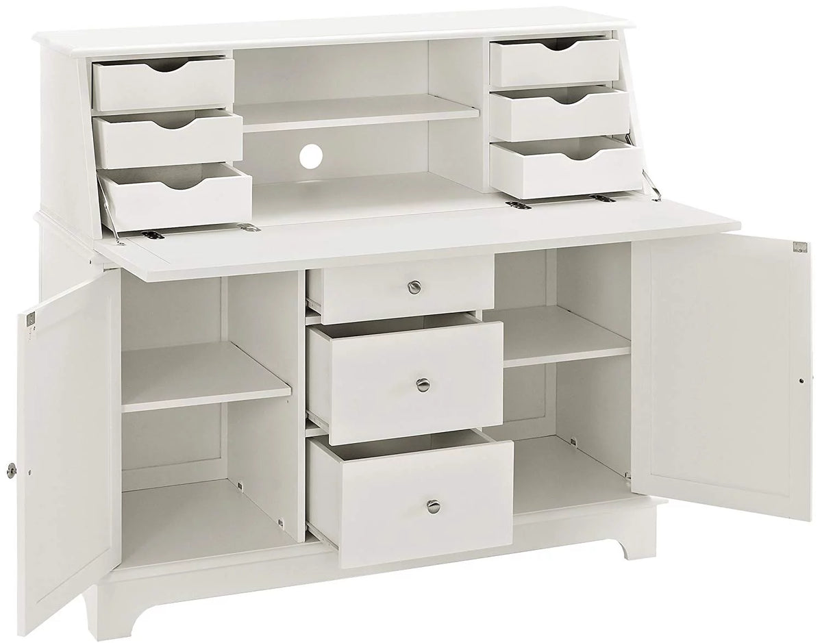 White Secretary Desk W58635