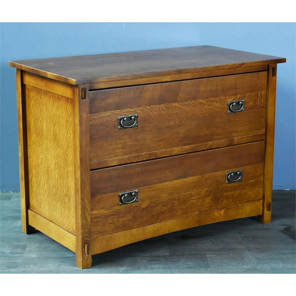 2-Drawer Wood Lateral File Cabinet in Oak A718