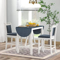 3 Piece Round Counter Height Dining Table Set with 2 Chairs J753923