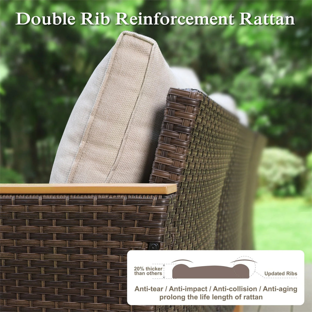 8 Piece Outdoor Wicker Sofa Set O593754