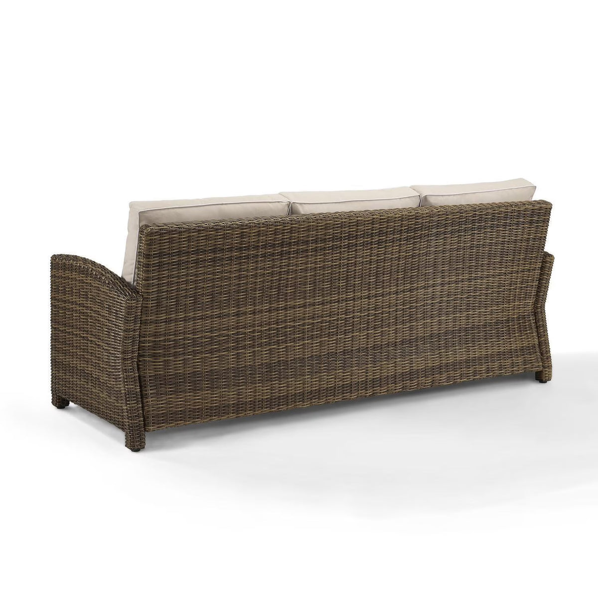 Sangria/Weathered Brown Outdoor Wicker Sofa L571097