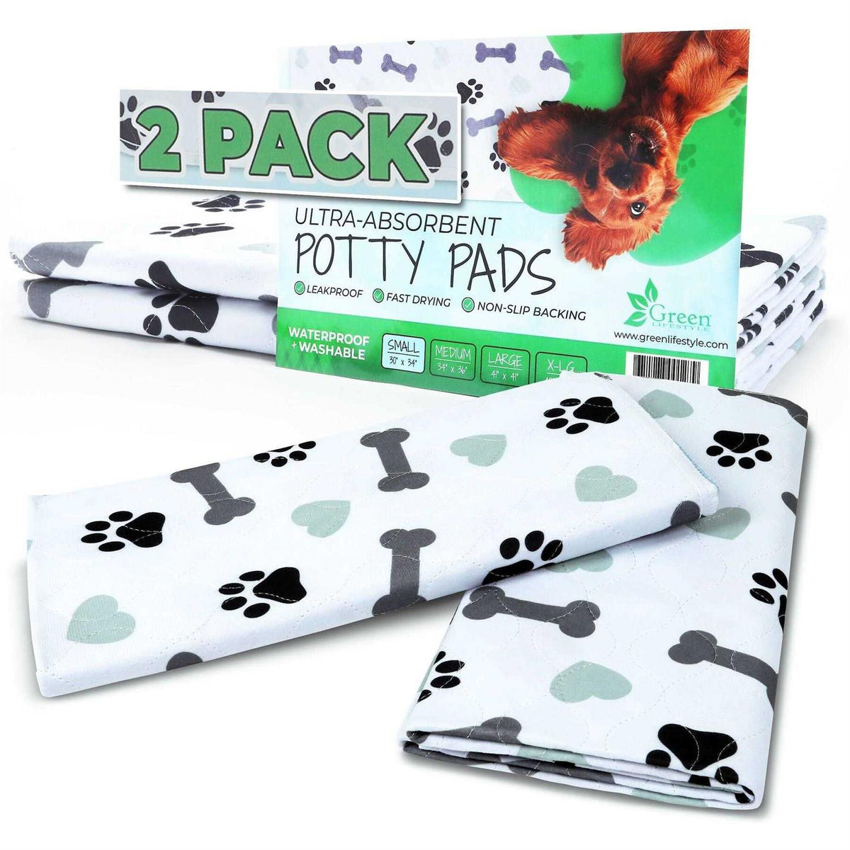 Washable Pee Pads for Dogs Highly Absorbent Q4145