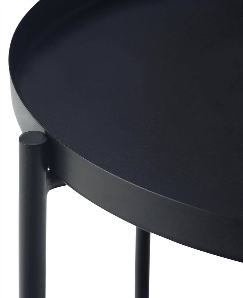 Black Metal End Table V711