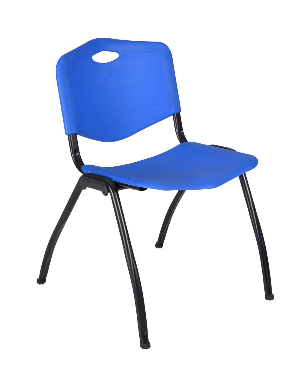 84x22 x 24x22 Training Table Maple Stack Chairs Blue Y3172