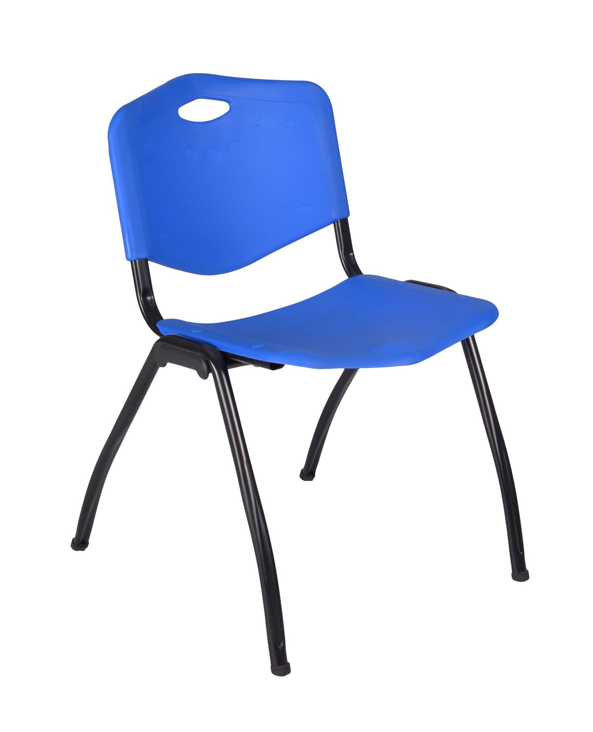 84x22 x 24x22 Training Table Maple Stack Chairs Blue Y3172