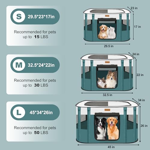 Black Small Foldable Pet Playpen with Carry Bag O937556
