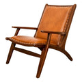 Cognac Tan Leather Armchair N908