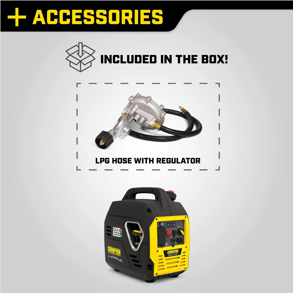 2000 Watt Dual Fuel Inverter Generator O188998