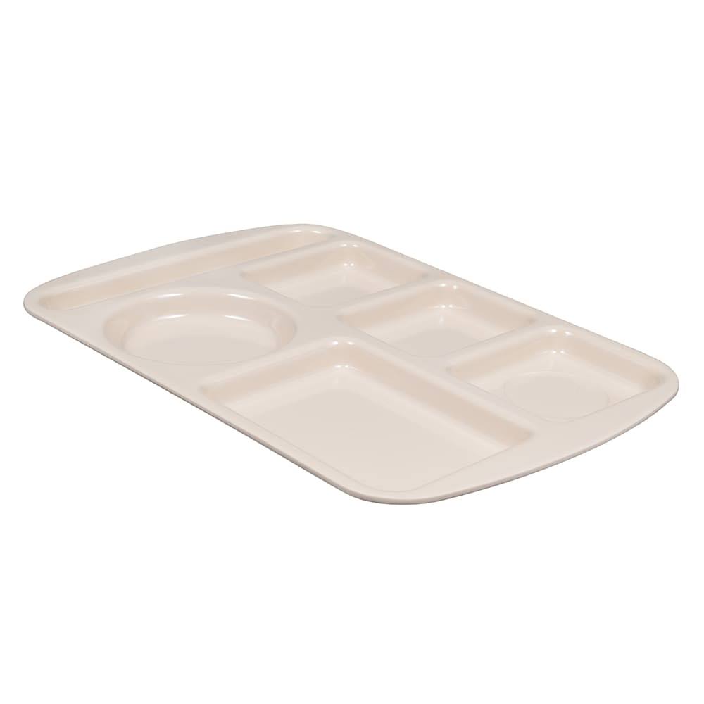 Tan School Cafeteria Compartment Tray W669