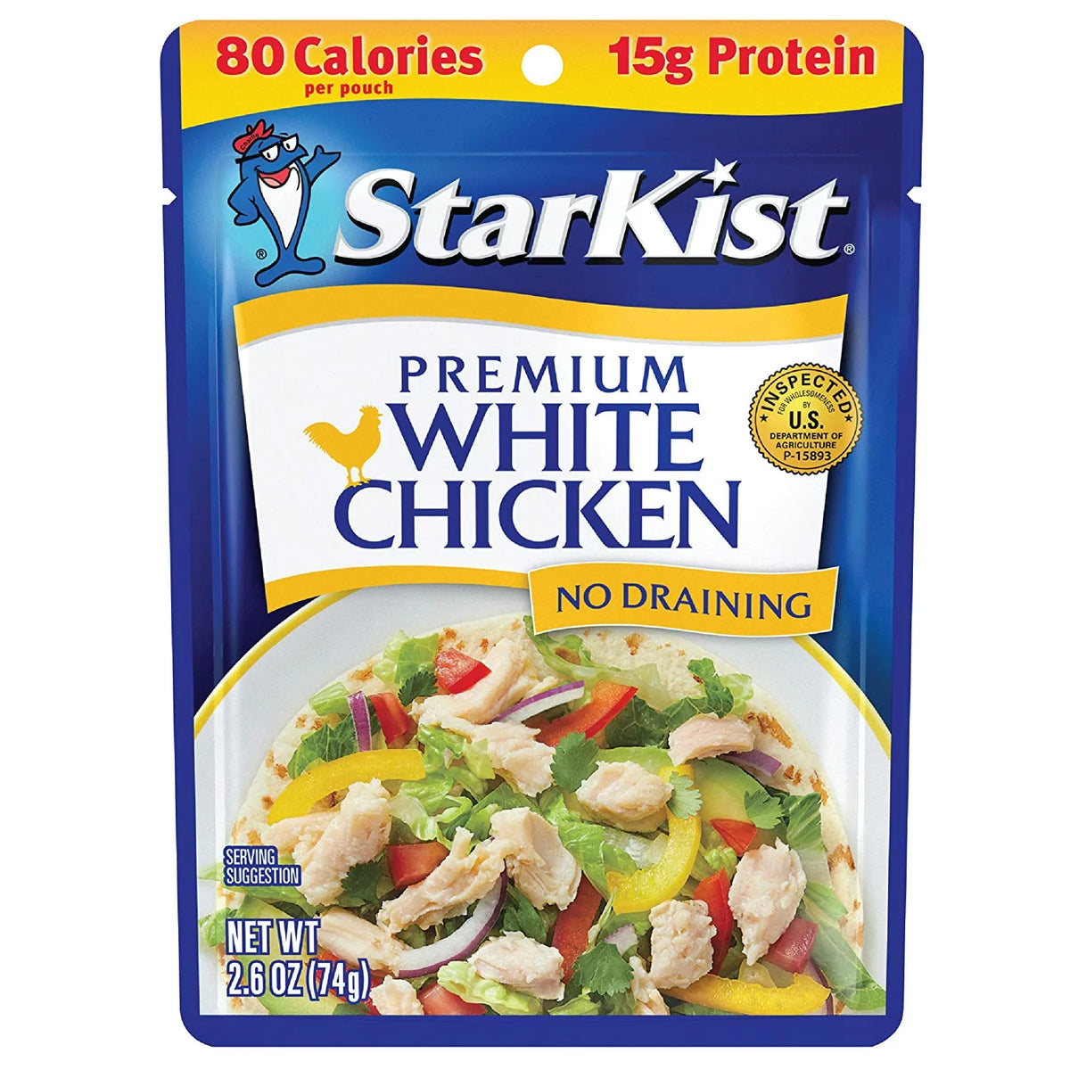 2.6 oz Pouch Pack of 6 White Chicken H508394