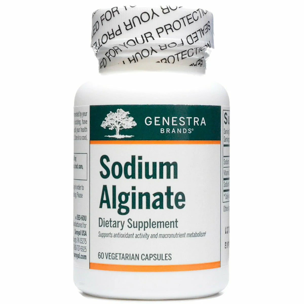Sodium Alginate 400 mg 60 vcaps U9391