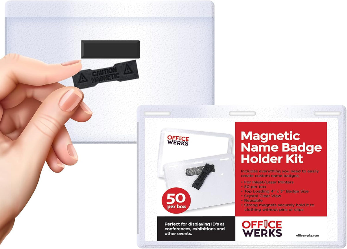 Magnetic Name Badge Holder Kit I845