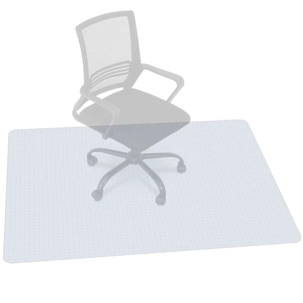 Clear PVC Office Chair Mat with Cleats S71636