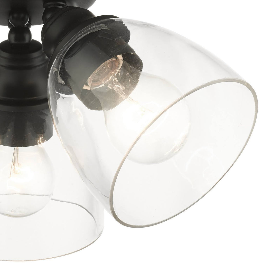 Black Flush Mount Light R982088