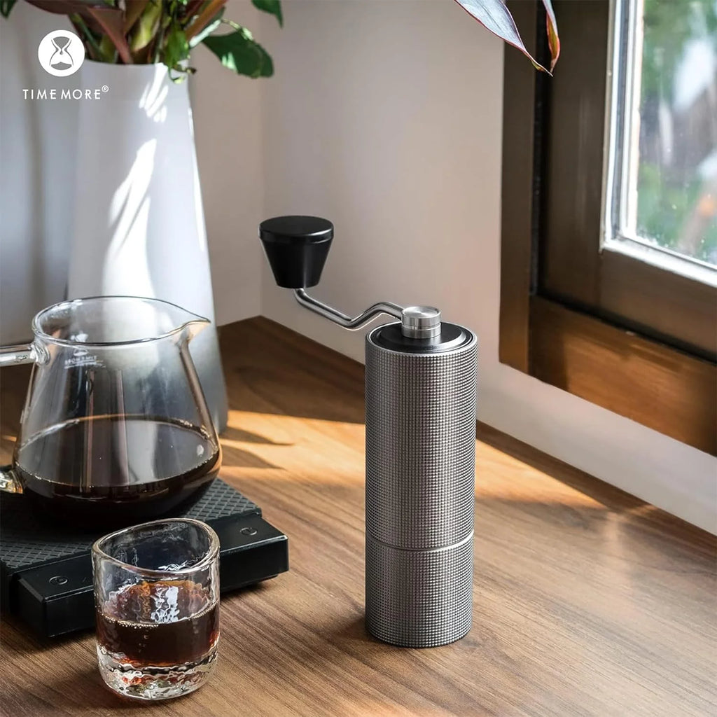 Manual Coffee Grinder with Adjustable Coarseness, 30g Stainless Steel Conical Burr J87584