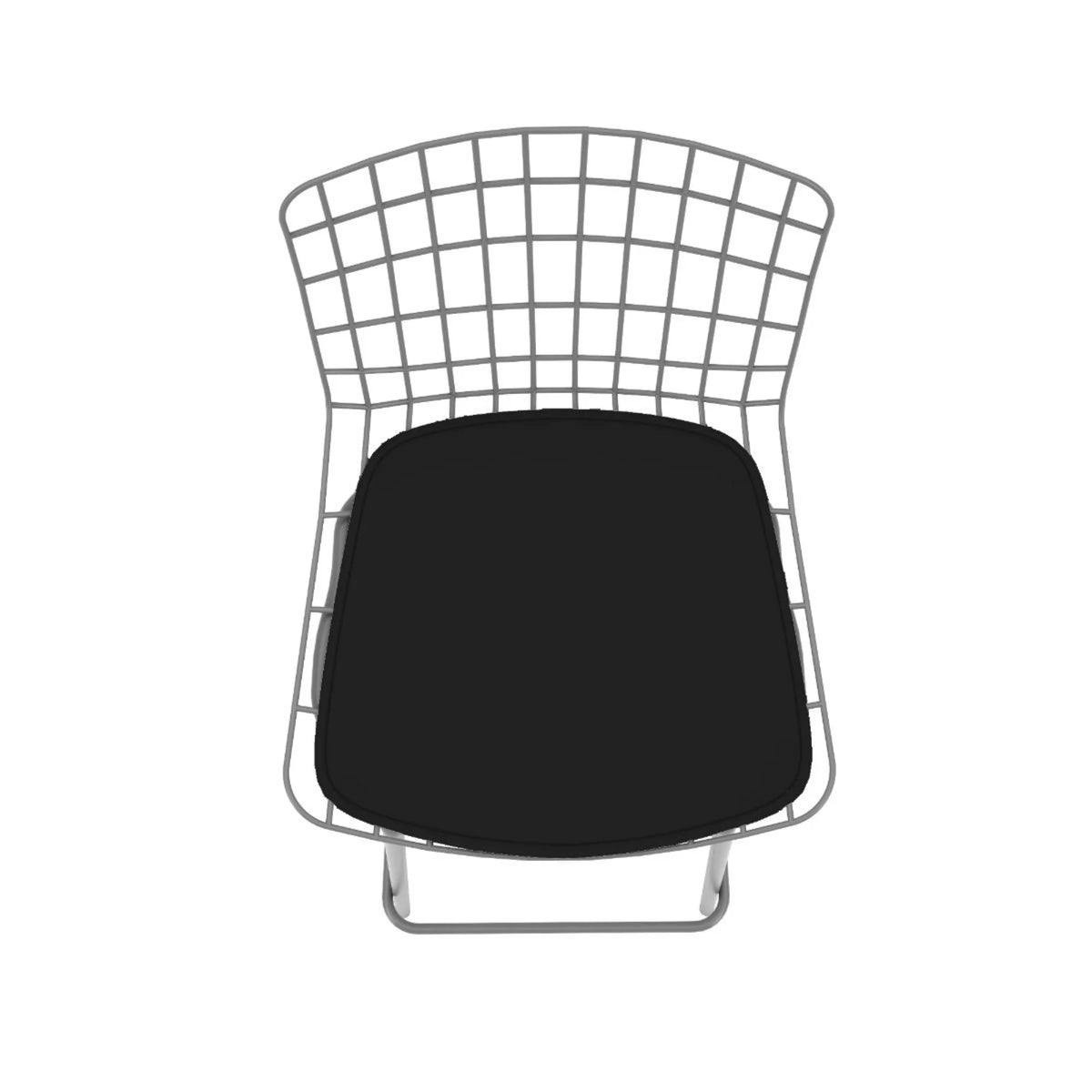 Charcoal Grey and Black Barstool Set of 3 with Seat Cushion K412572
