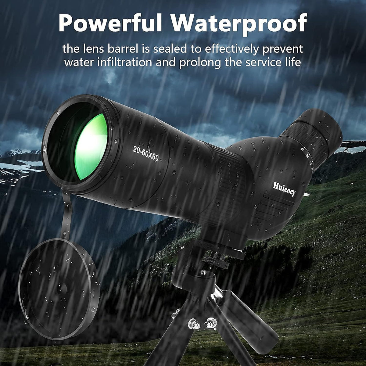 20-60x60mm Zoom Spotting Scope with Tripod N820632