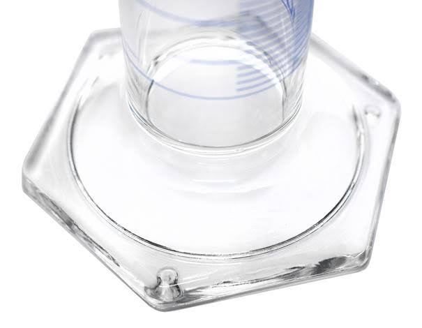 250ml Class B Hexagonal Base Measuring Cylinder with Stopper C48216