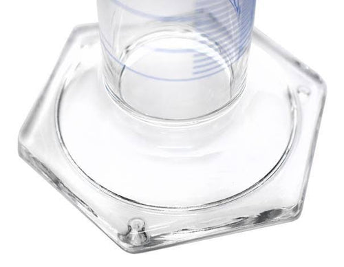 250ml Class B Hexagonal Base Measuring Cylinder with Stopper C48216