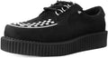 Black Faux Suede Creeper Shoes Q903493